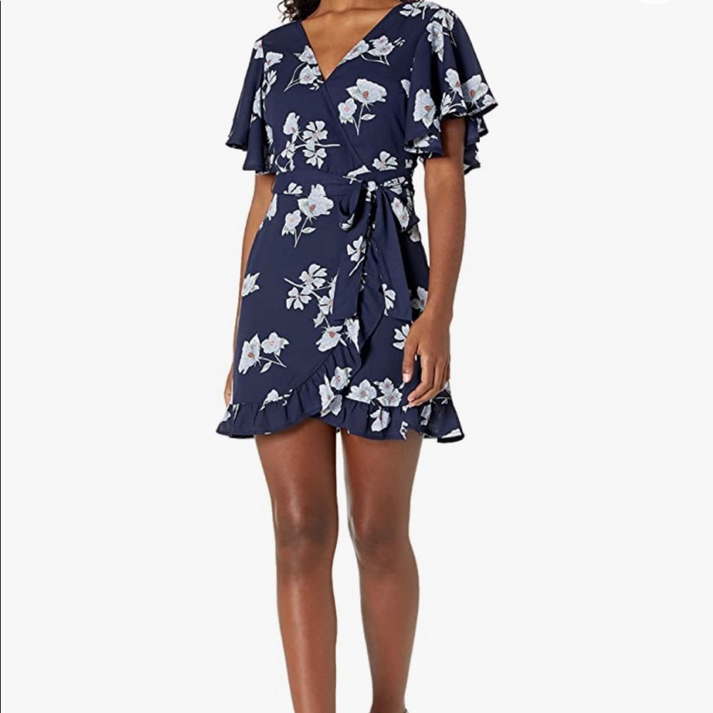 JACK by BB Dakota by Steve Madden Lets Wrap Dress in Sapphire Blue